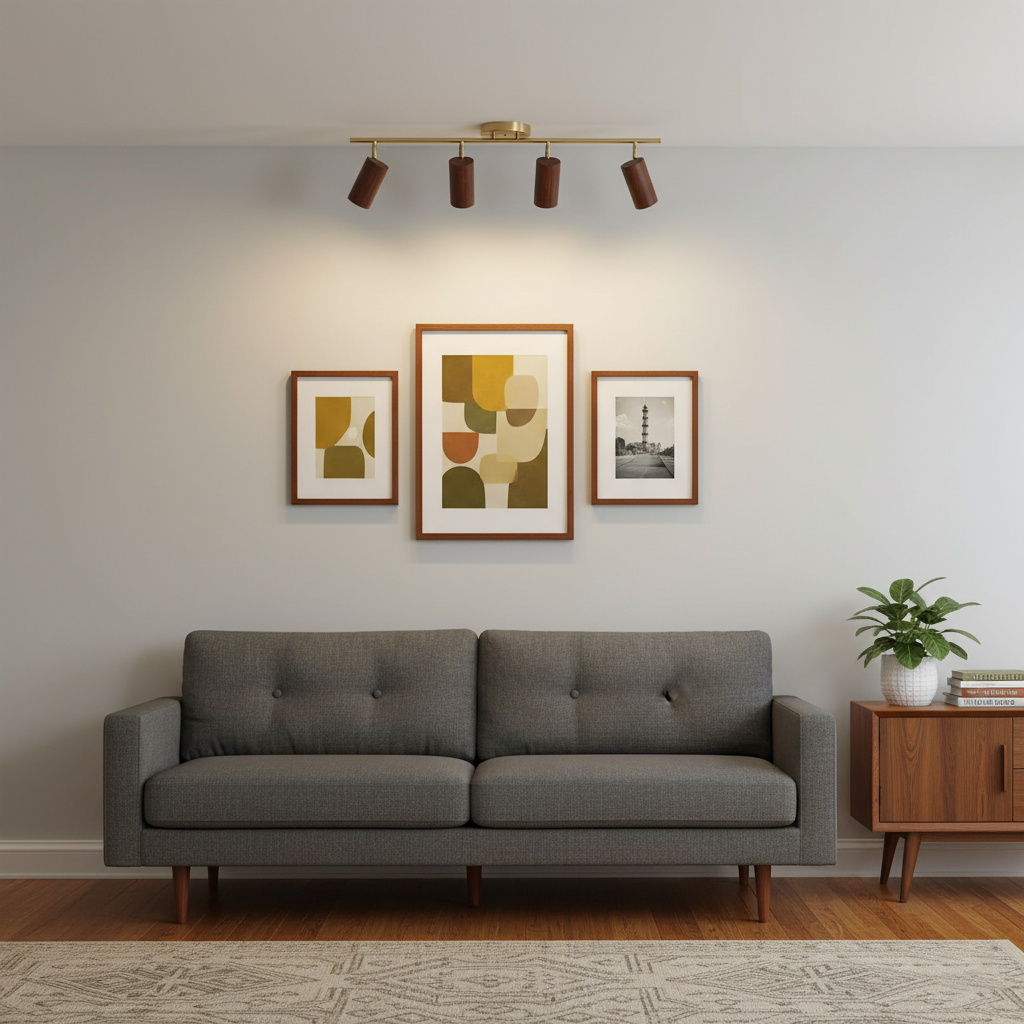 Modern Adjustable Gold Ceiling Light Fixture