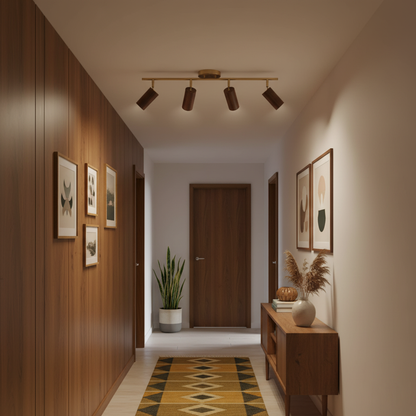 Modern Adjustable Gold Ceiling Light Fixture