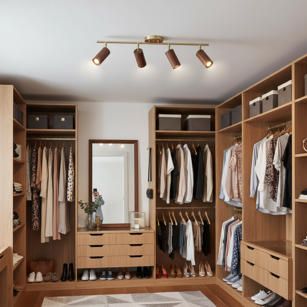 Modern Adjustable Gold Ceiling Light Fixture