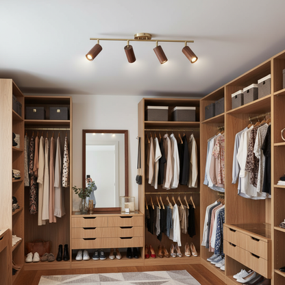 Modern Adjustable Gold Ceiling Light Fixture