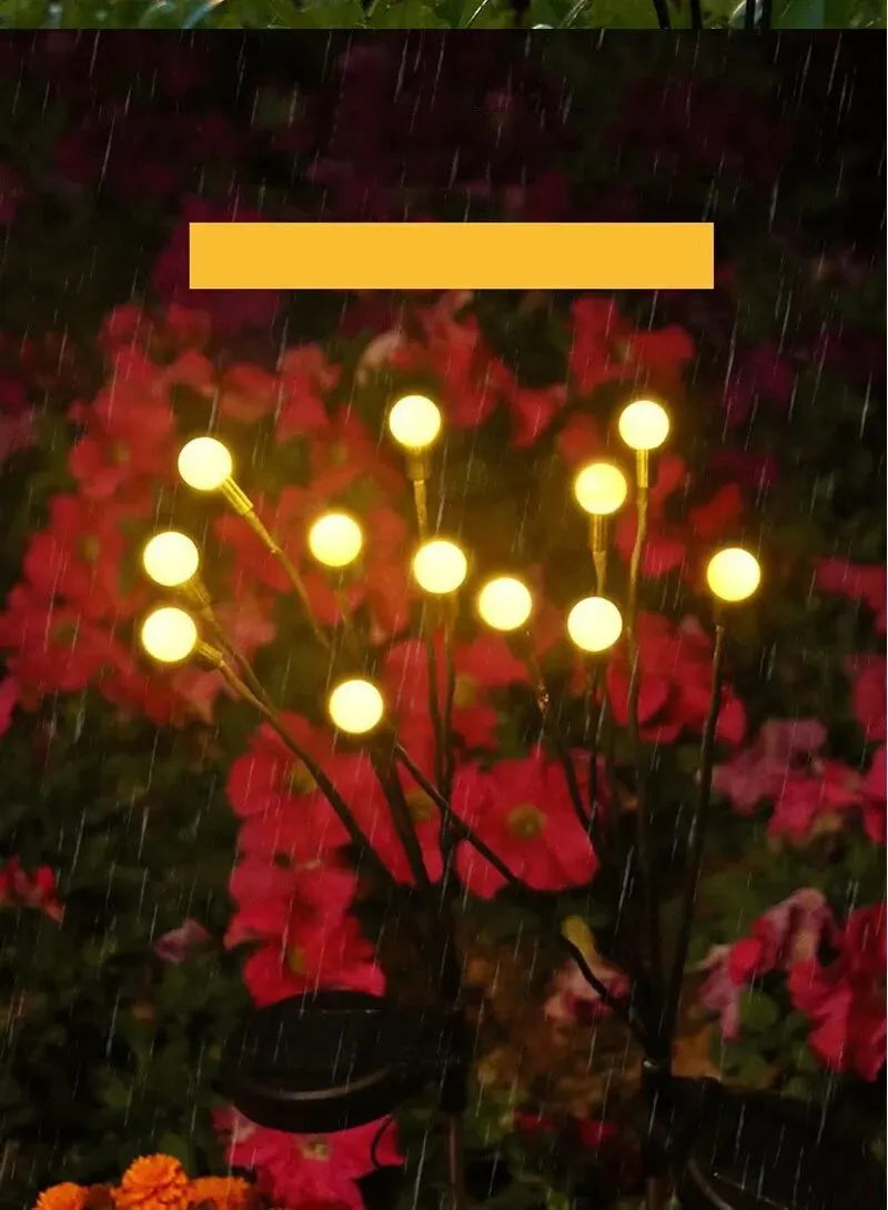 Outdoor Solar LED Garden Lamp - 3 Head Lantern