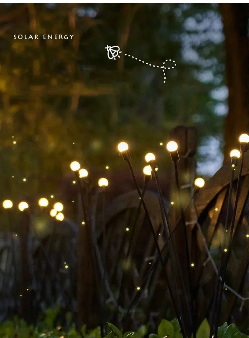 Outdoor Solar LED Garden Lamp - 3 Head Lantern