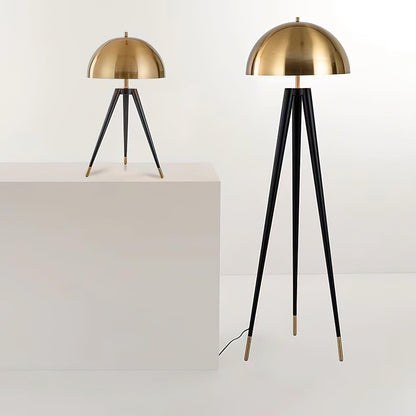 Unique Brass Drum Table Light