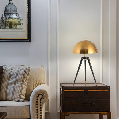 Unique Brass Drum Table Light