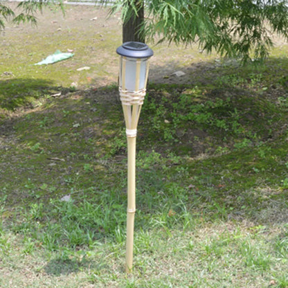 Outdoor Solar LED Garden Lights in Bamboo Style