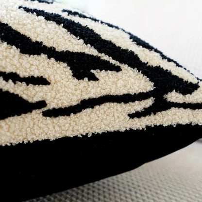 Soft Gray Animal Print Pillow Cover