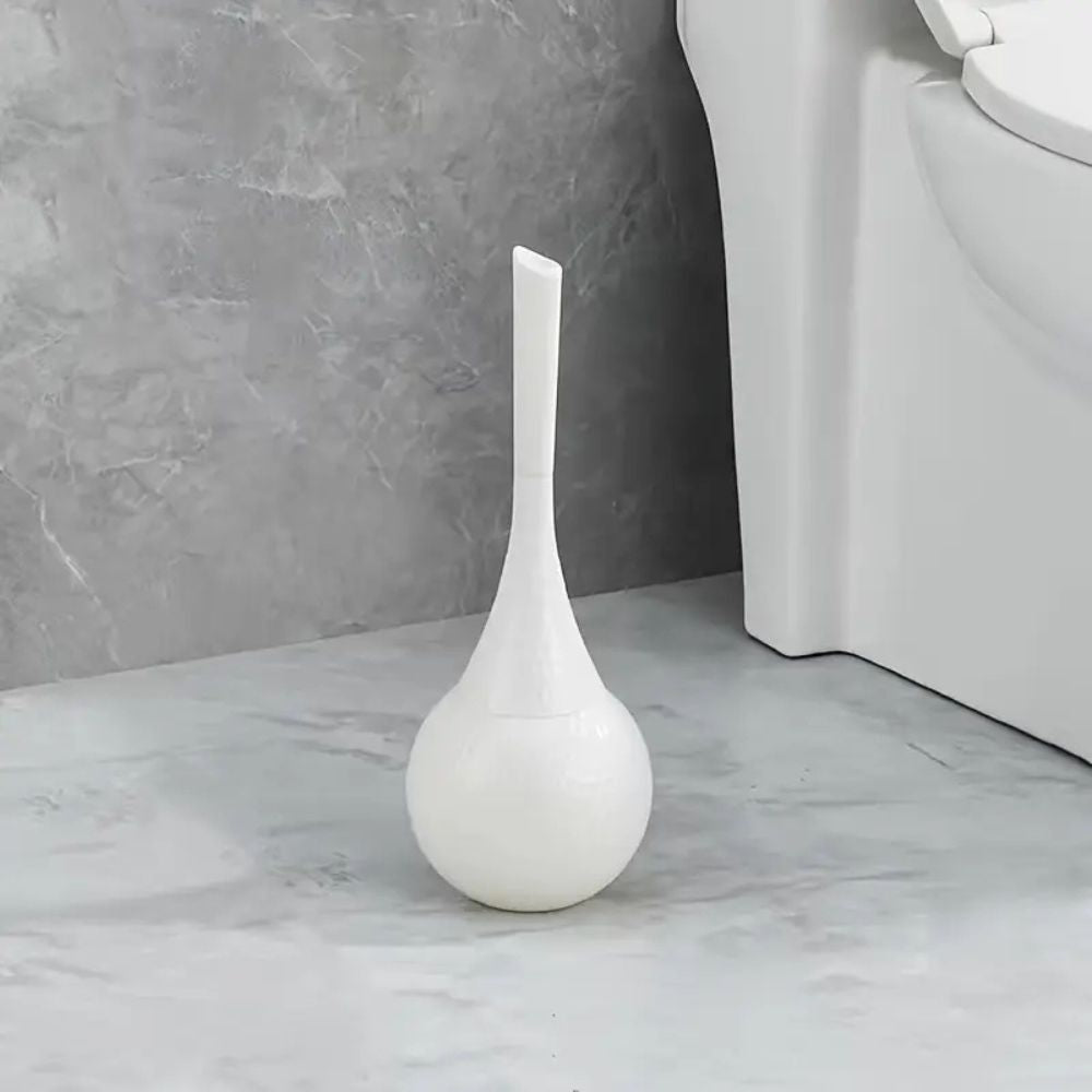 Compact Toilet Brush with Comfort Grip & Hidden Holder