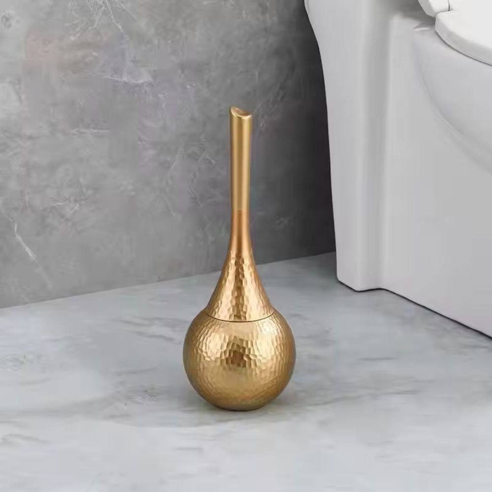 Compact Toilet Brush with Comfort Grip & Hidden Holder