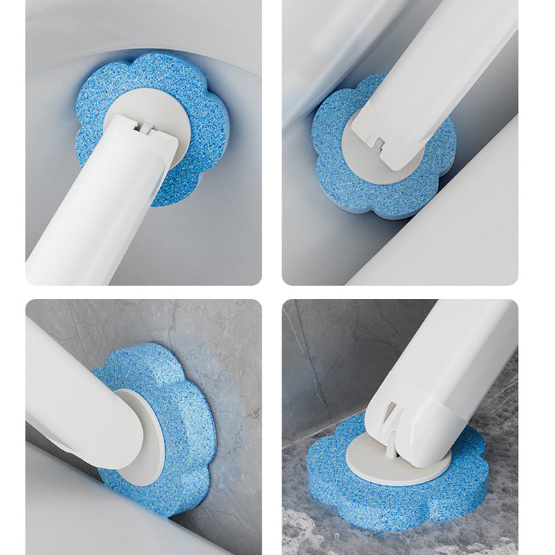 Sanitary Toilet Brush with Germ Free Sponge Head Set