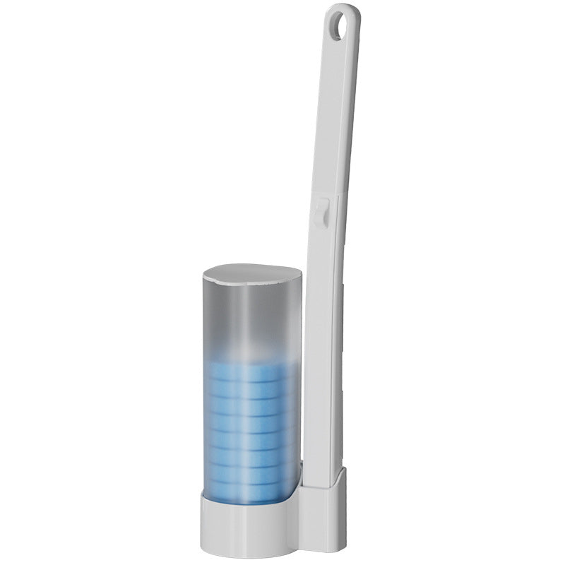 Sanitary Toilet Brush with Germ Free Sponge Head Set
