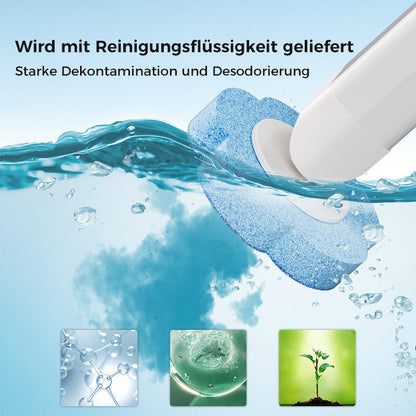 Sanitary Toilet Brush with Germ Free Sponge Head Set