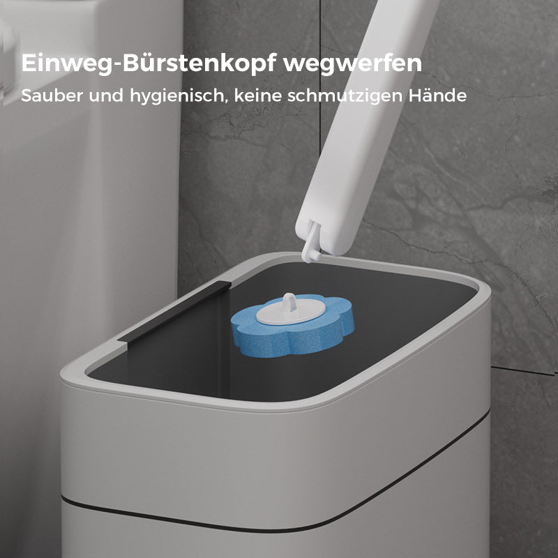Sanitary Toilet Brush with Germ Free Sponge Head Set
