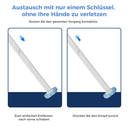Sanitary Toilet Brush with Germ Free Sponge Head Set