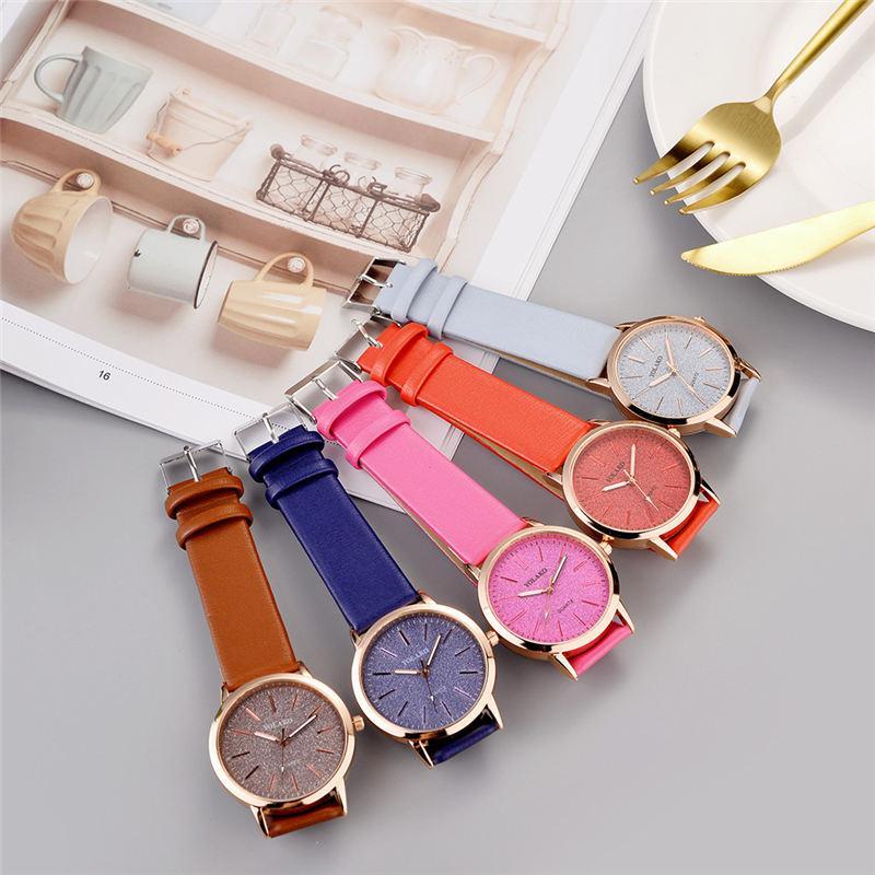 Stylish Women's Faux Leather Quartz Wrist Watch