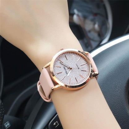 Stylish Women's Faux Leather Quartz Wrist Watch