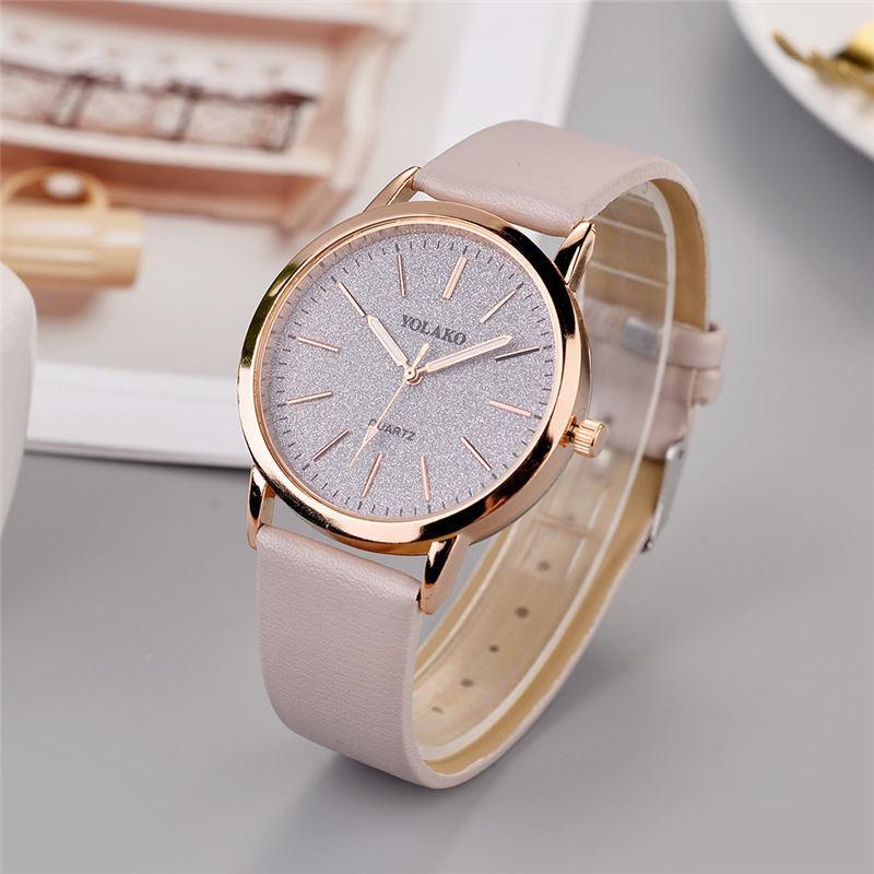 Stylish Women's Faux Leather Quartz Wrist Watch