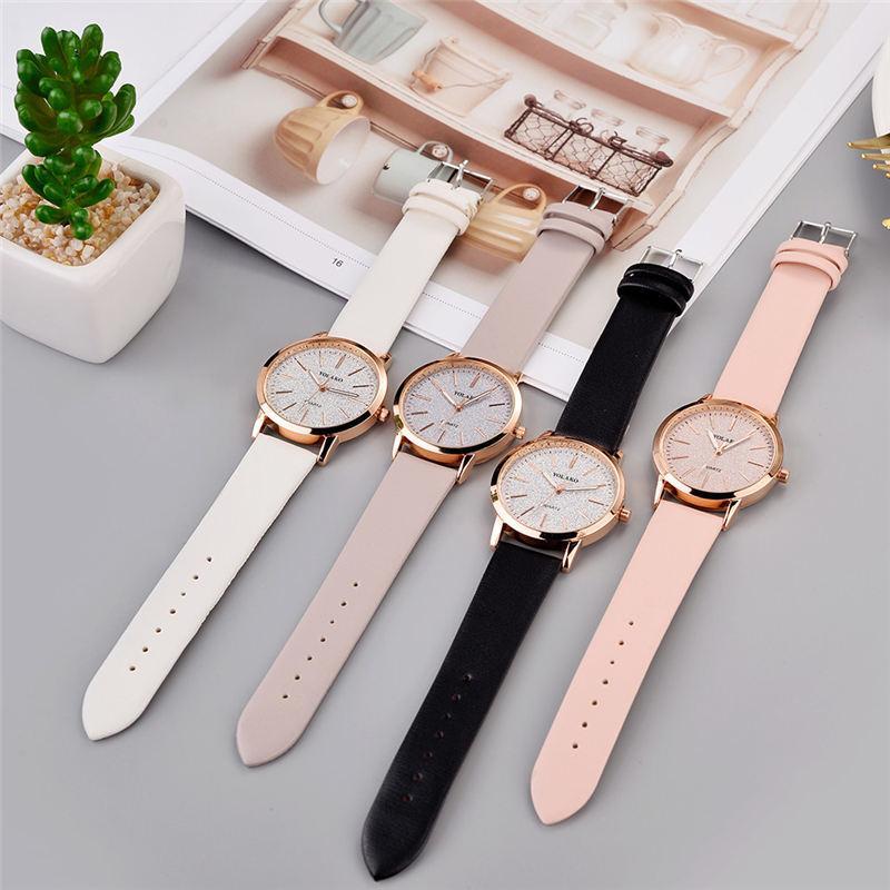 Stylish Women's Faux Leather Quartz Wrist Watch