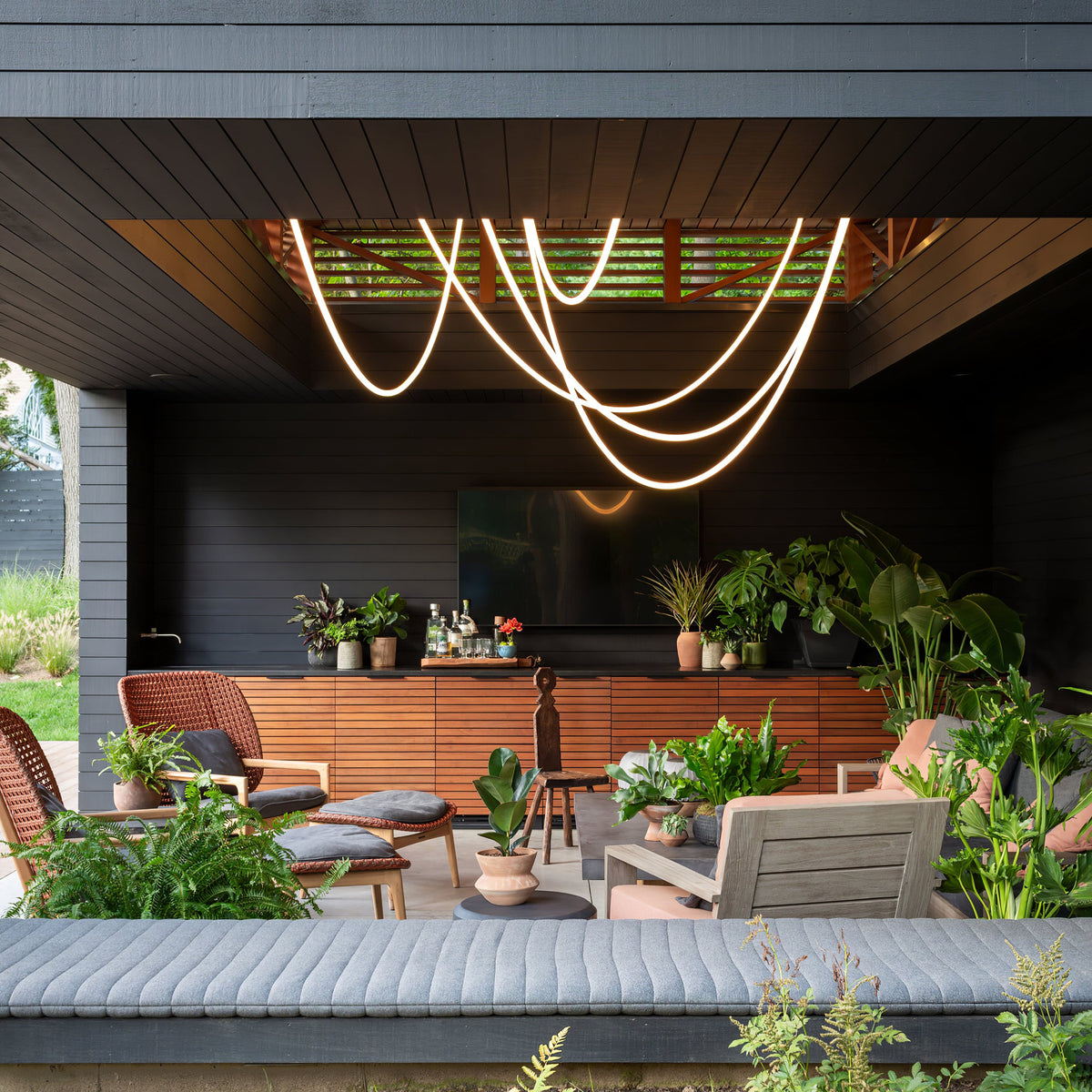 Luxury Gold LED Hanging Light Fixture