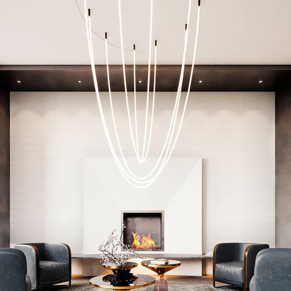 Sleek Round Modern Pendant Light Fixture