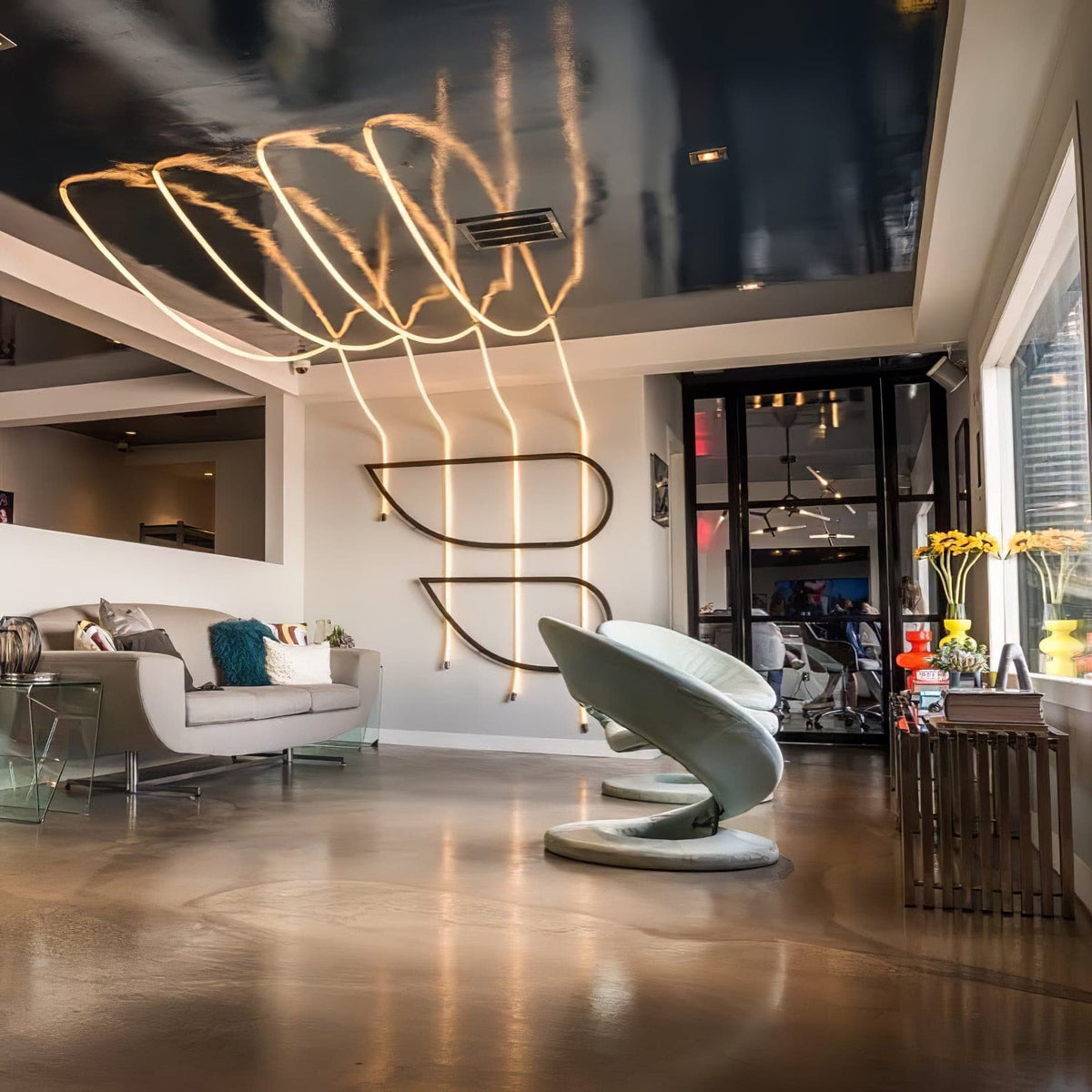 Luxury Gold LED Hanging Light Fixture