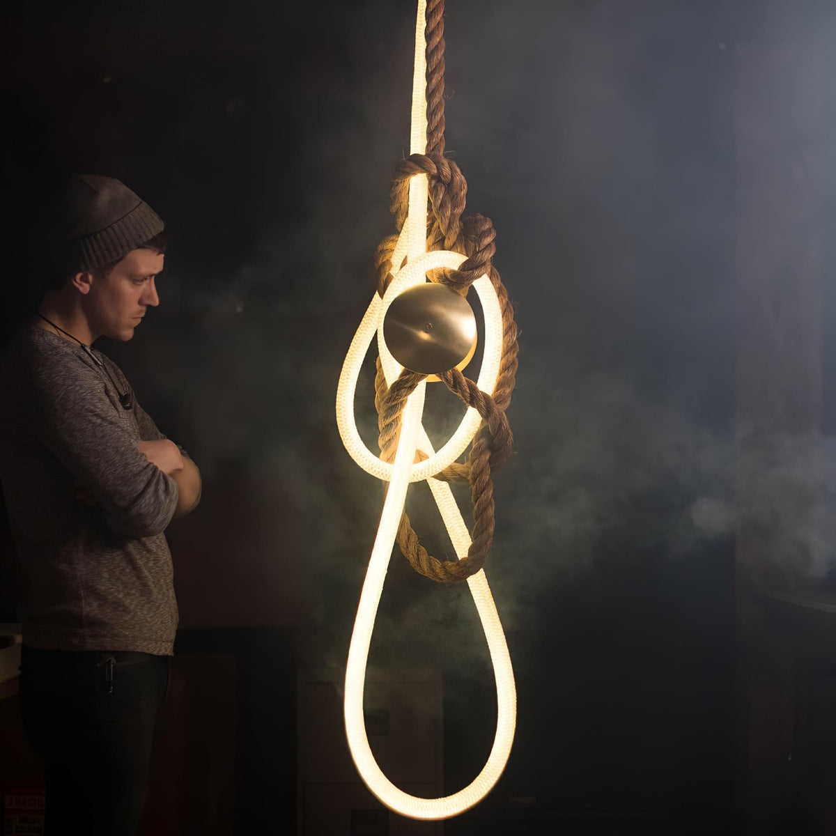 Luxury Gold LED Hanging Light Fixture