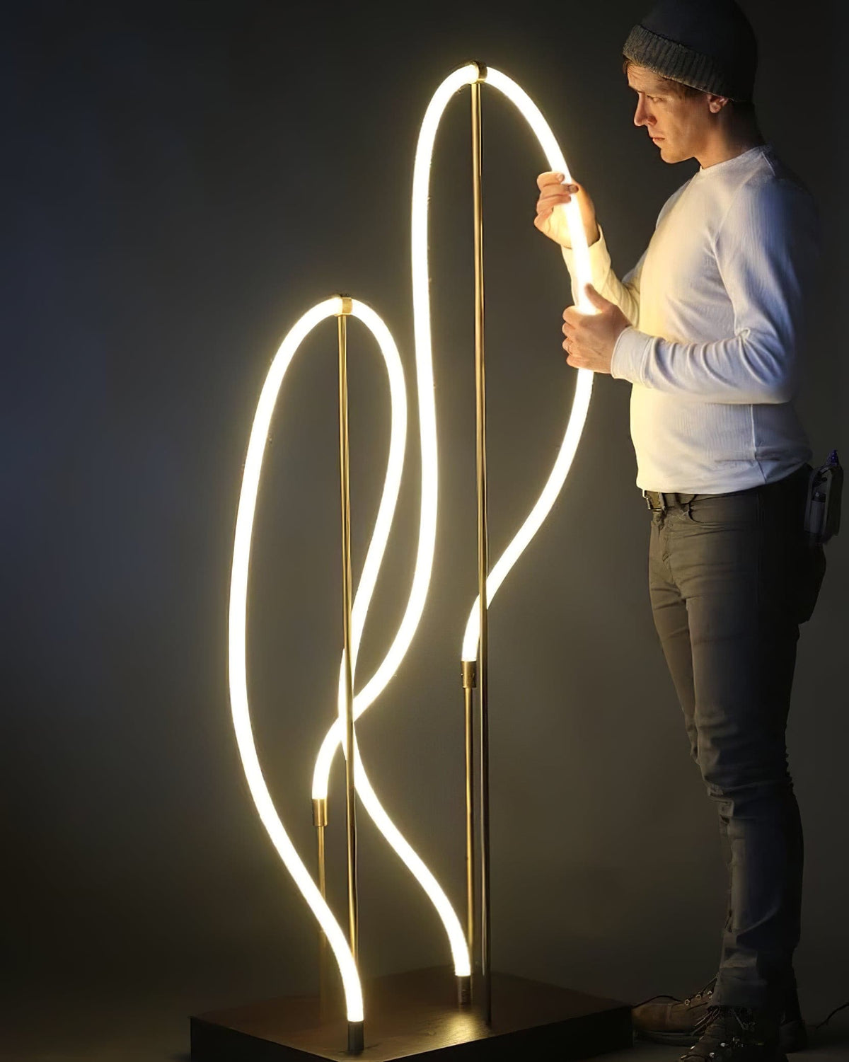 Luxury Gold LED Hanging Light Fixture