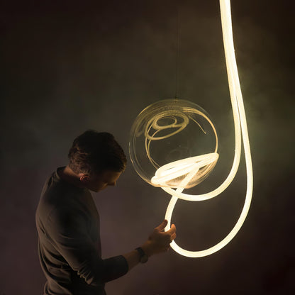Luxury Gold LED Hanging Light Fixture
