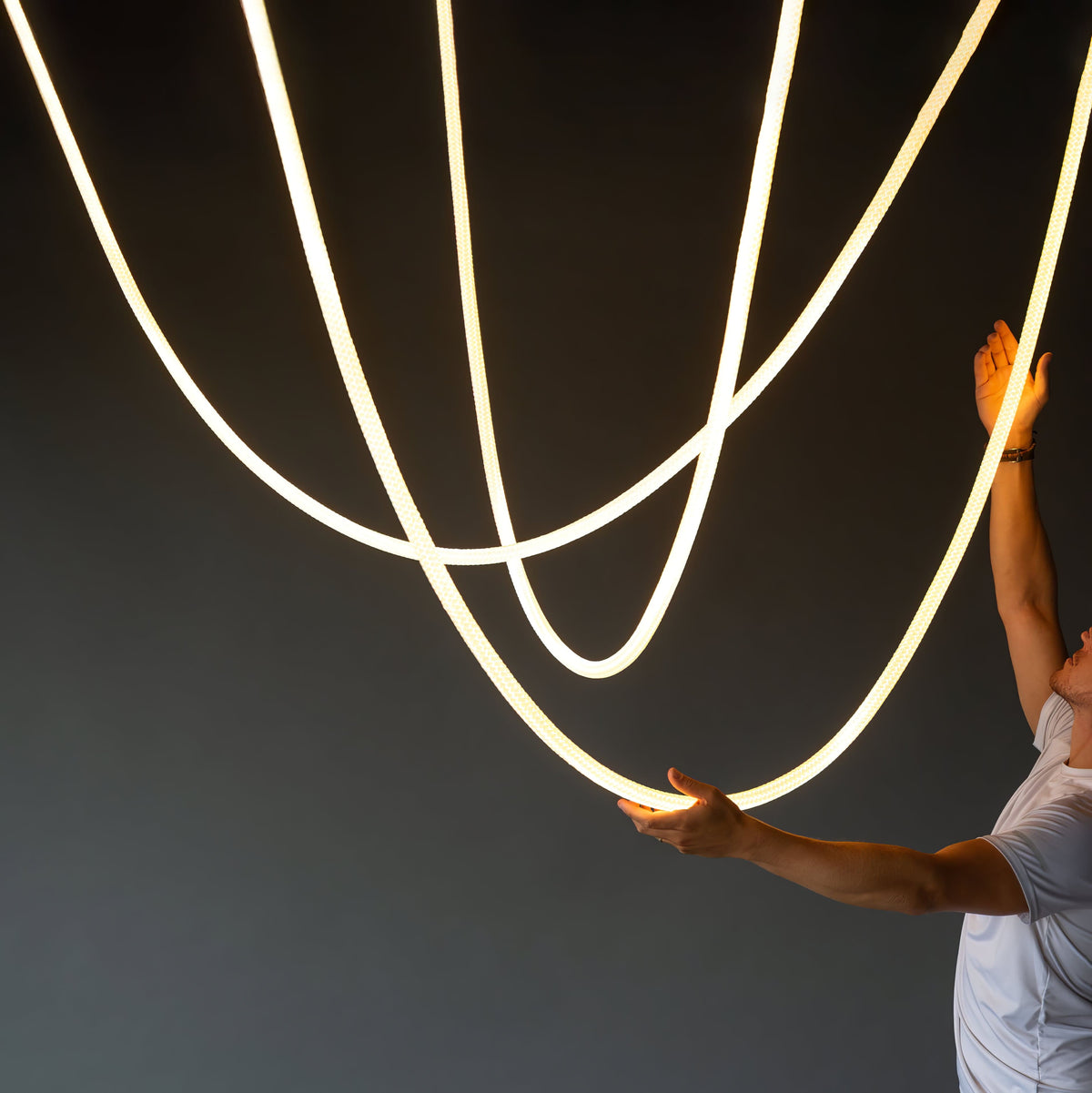 Luxury Gold LED Hanging Light Fixture