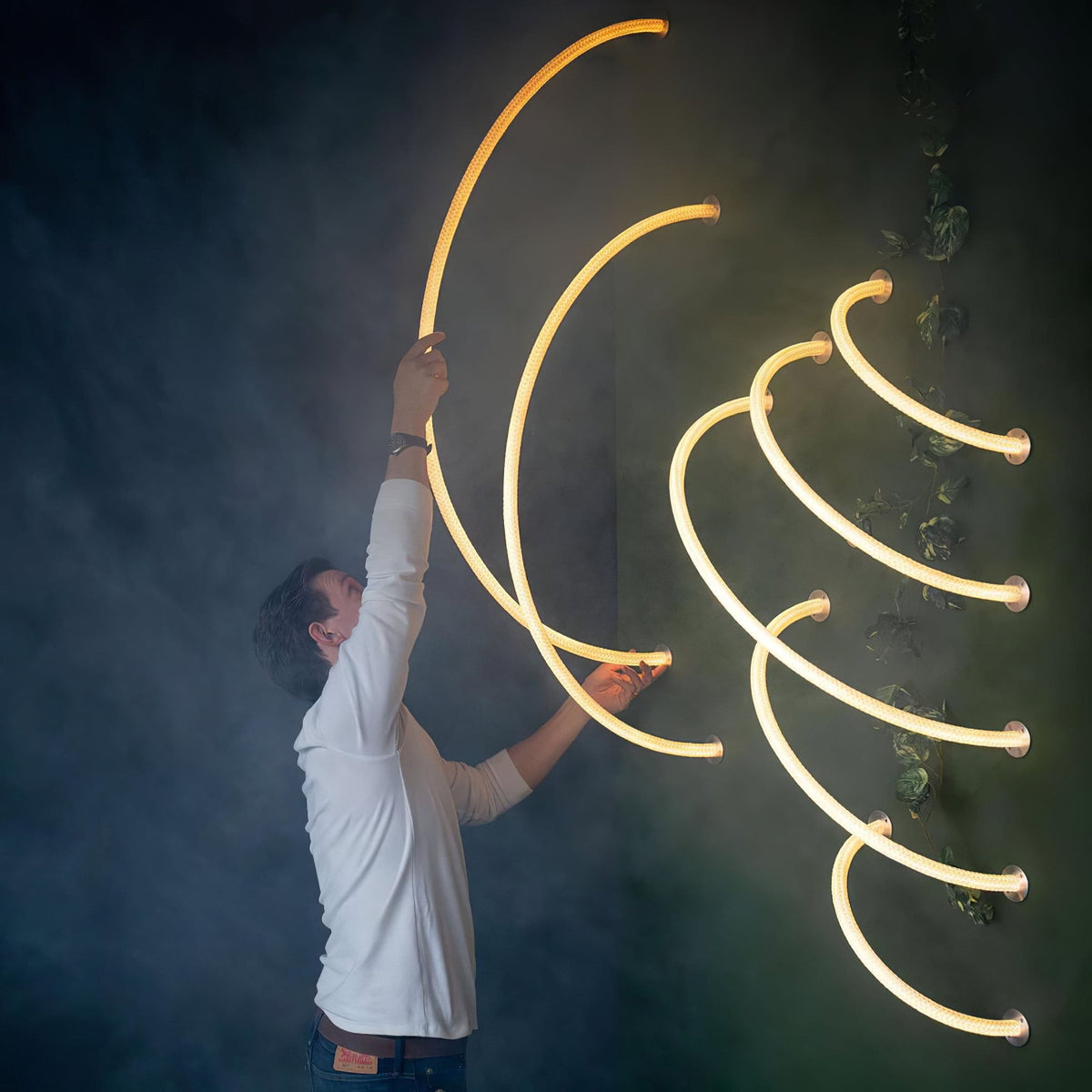 Luxury Gold LED Hanging Light Fixture