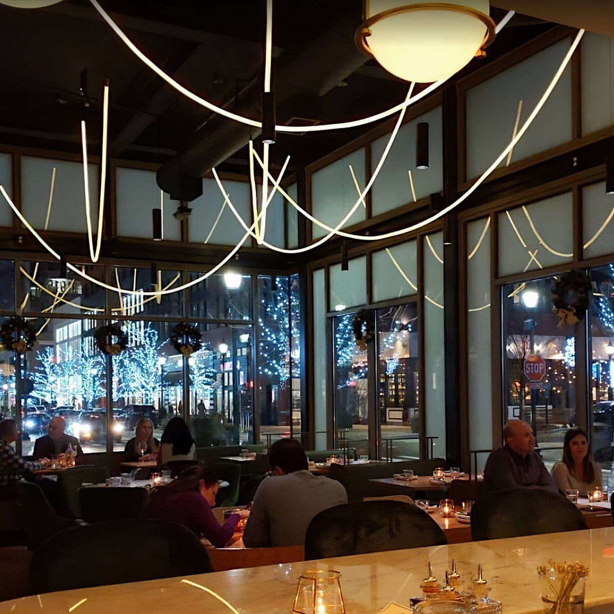 Luxury Gold LED Hanging Light Fixture