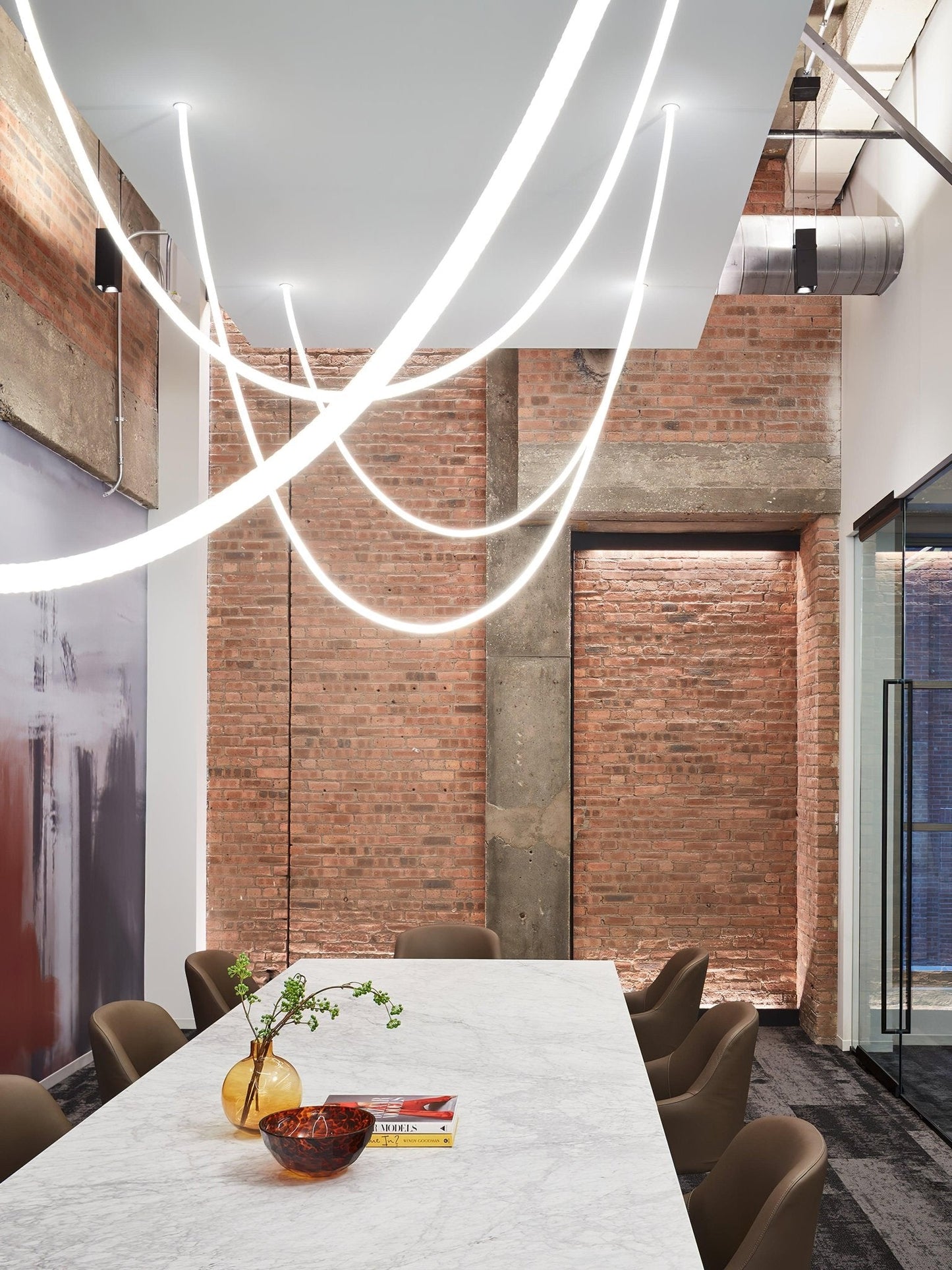 Sleek Round Modern Pendant Light Fixture