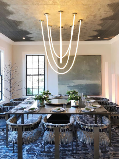 Luxury Gold LED Hanging Light Fixture