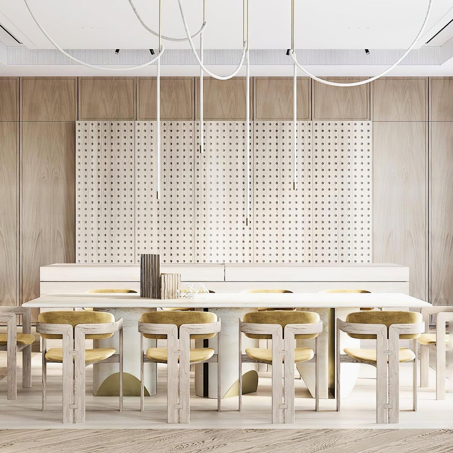 Sleek Round Modern Pendant Light Fixture