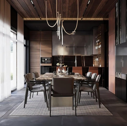 Sleek Round Modern Pendant Light Fixture