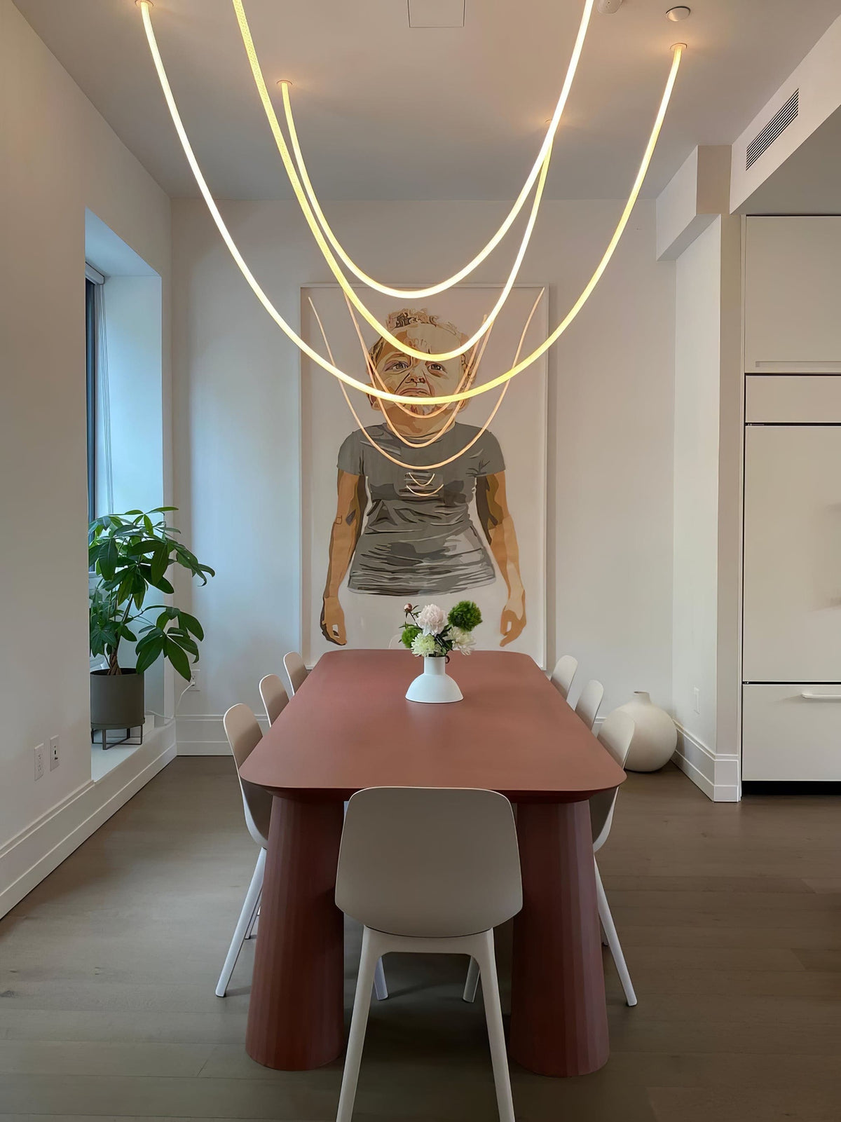 Luxury Gold LED Hanging Light Fixture