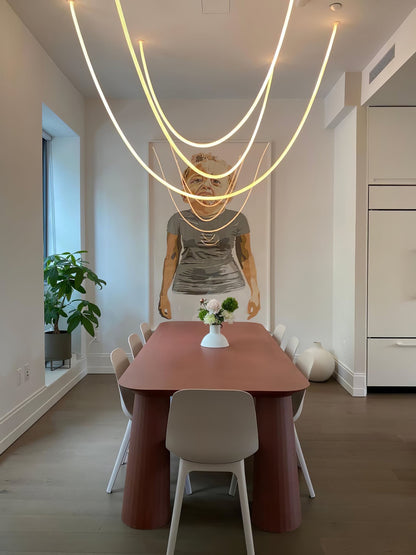 Luxury Gold LED Hanging Light Fixture