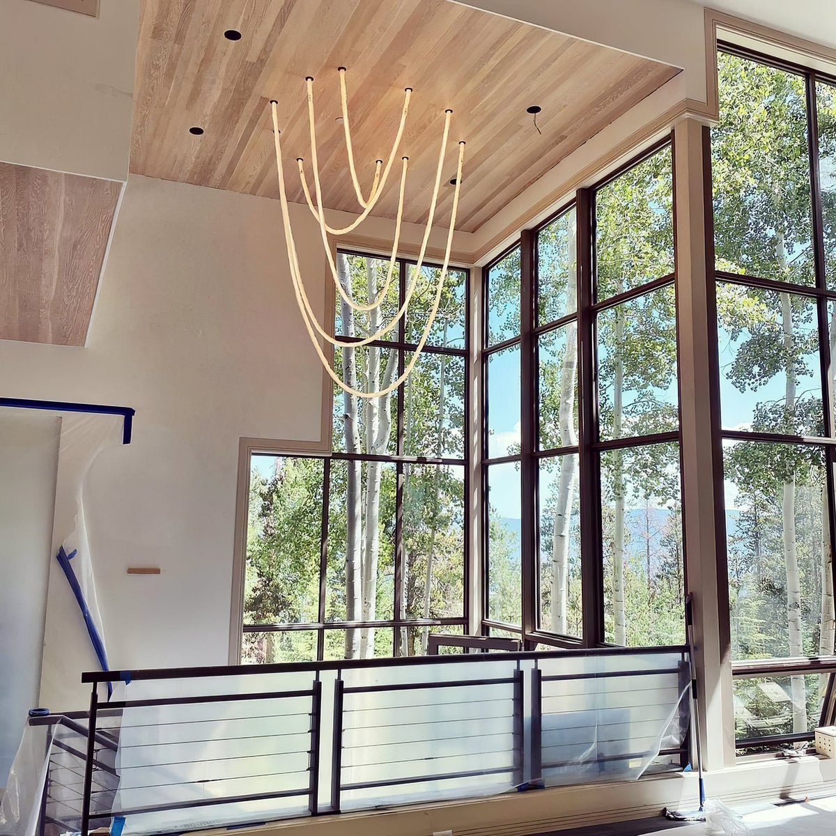 Luxury Gold LED Hanging Light Fixture