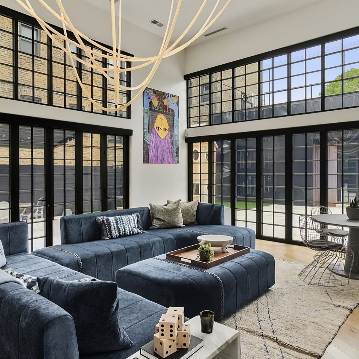 Luxury Gold LED Hanging Light Fixture