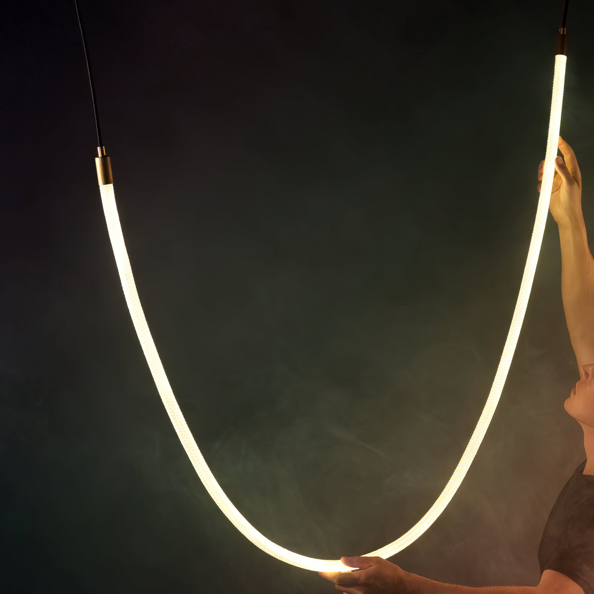 Luxury Gold LED Hanging Light Fixture