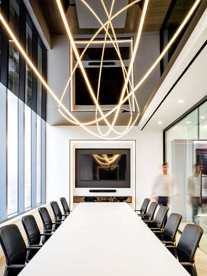 Sleek Round Modern Pendant Light Fixture