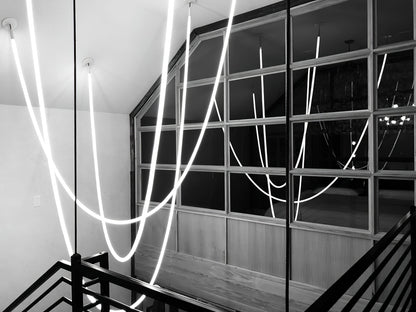 Sleek Round Modern Pendant Light Fixture