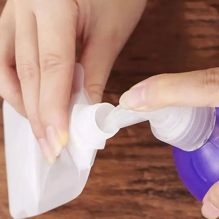 Spill-Proof Travel Accessory Bags - 10 Pack