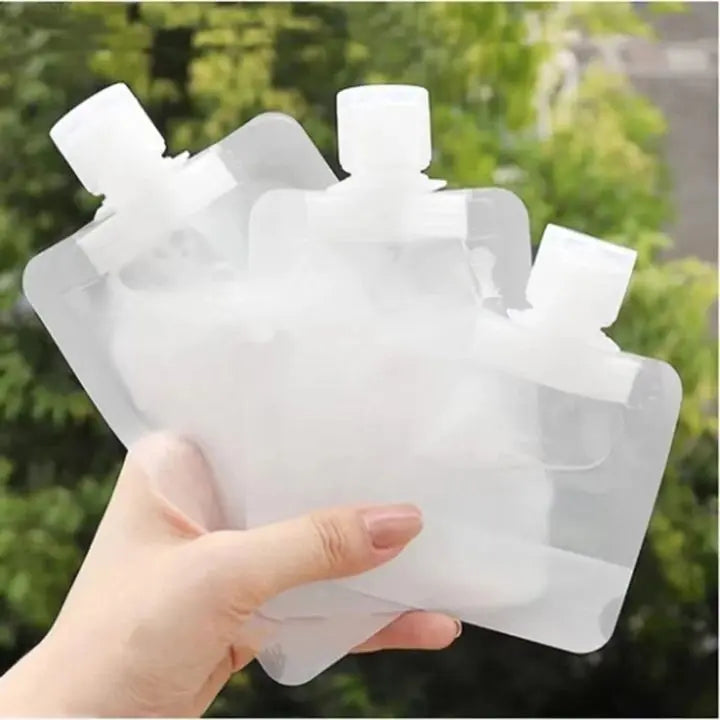 Spill-Proof Travel Accessory Bags - 10 Pack