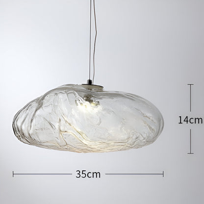 Sleek Glass Pendant Lamp for Kitchen Island