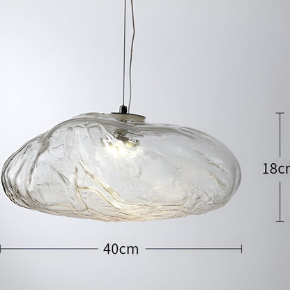 Sleek Glass Pendant Lamp for Kitchen Island