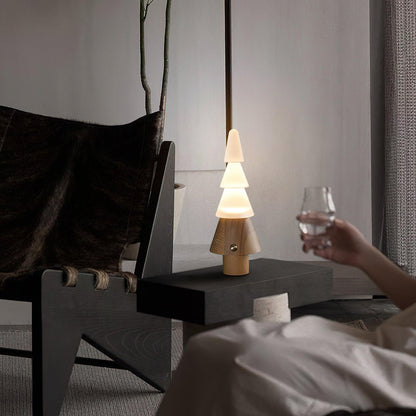 Tall Wooden Floor Lamp