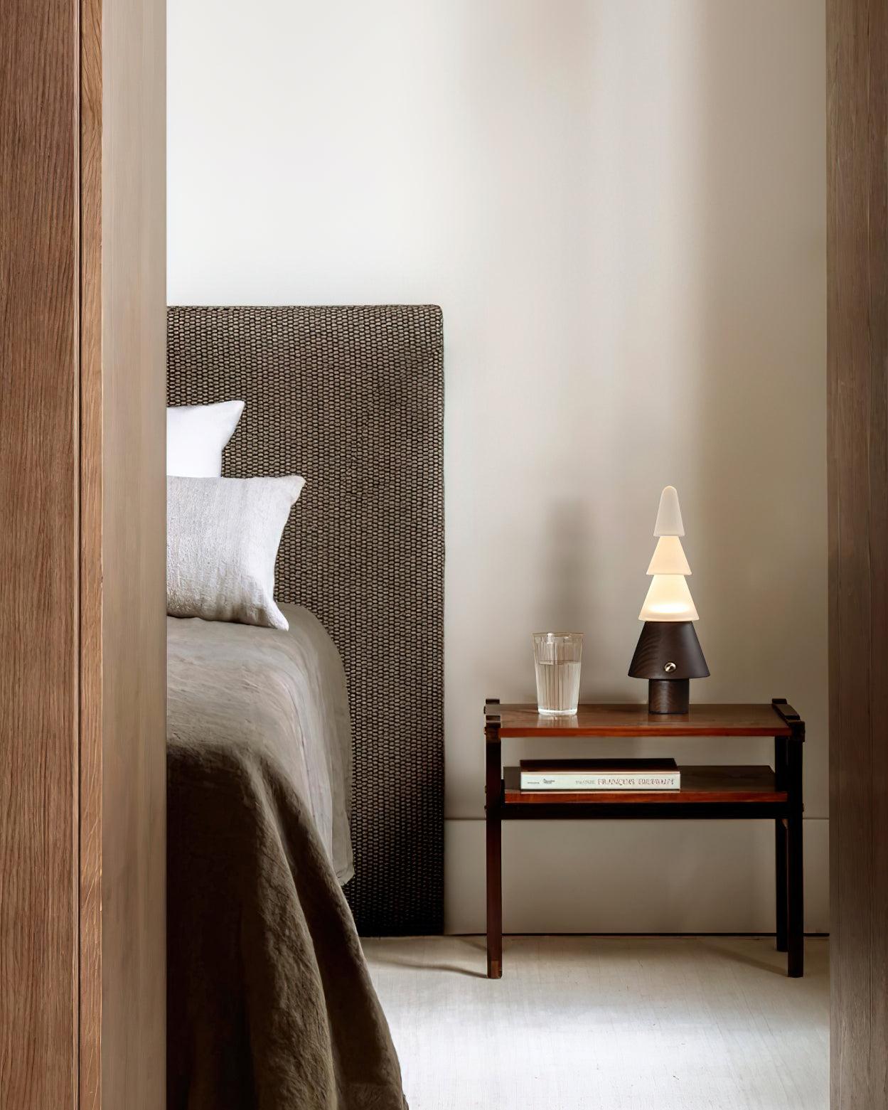 Tall Wooden Floor Lamp