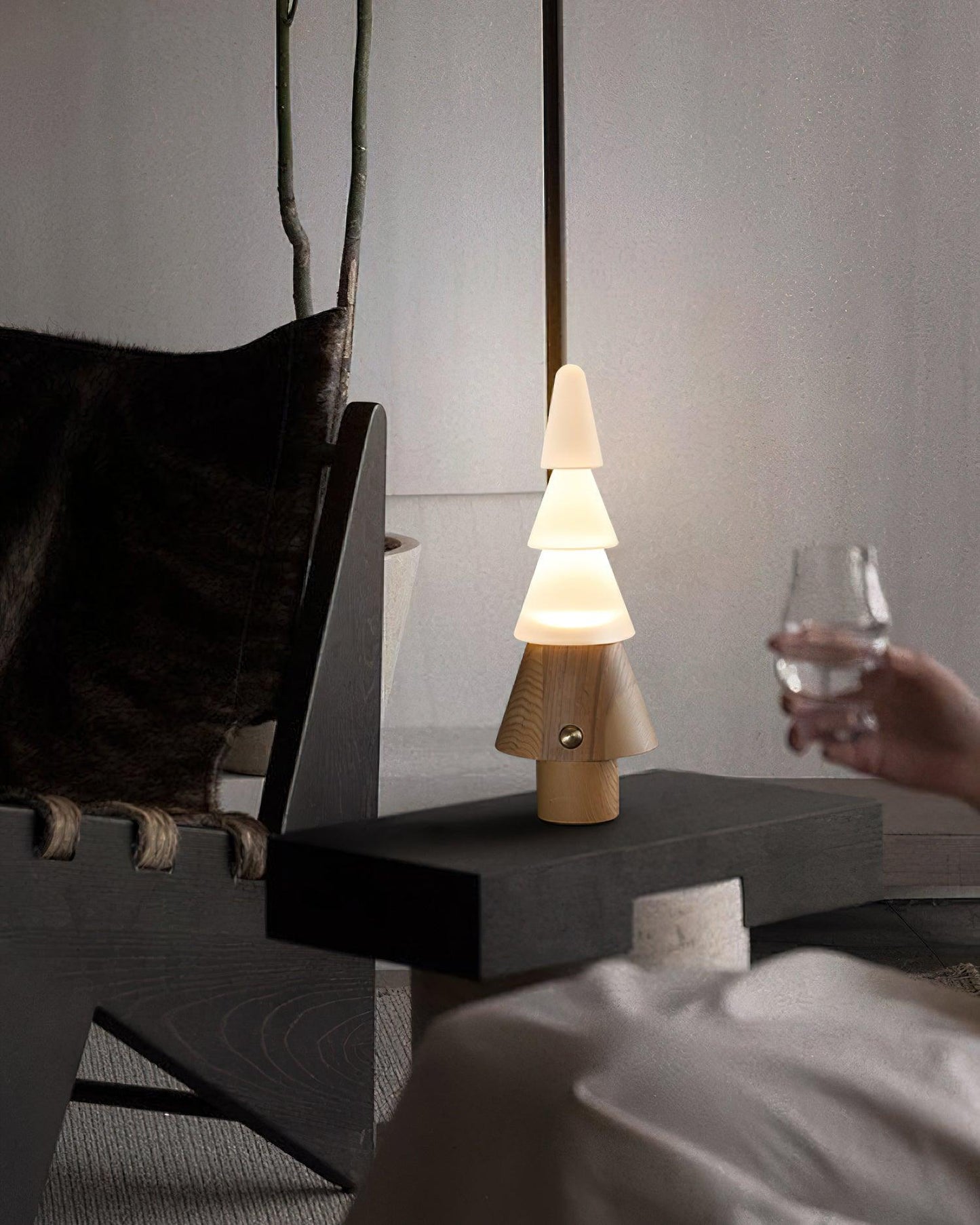 Tall Wooden Floor Lamp