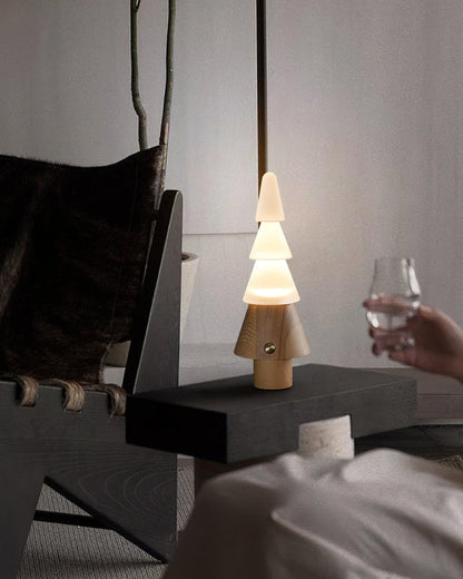 Tall Wooden Floor Lamp