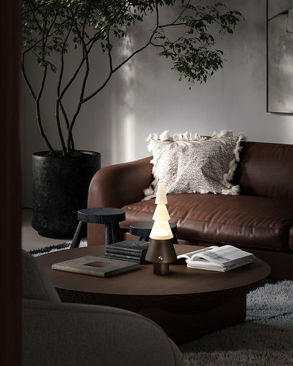 Tall Wooden Floor Lamp